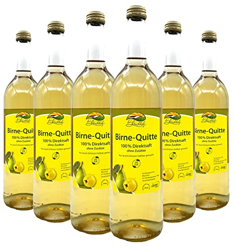 Bleichhof Birnen-Quitten Saft - 100% Direktsaft, naturrein und vegan, OHNE Zuckerzusatz, 6er Pack (6x 0,72l) von Bleichhof