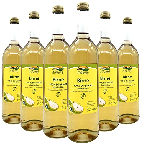 Bleichhof Birnensaft - 100% Direktsaft, naturrein und vegan, OHNE Zuckerzusatz, 6er Pack (6x 0,72l) von Bleichhof