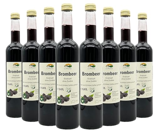 BLEICHHOF® Brombeersaft - Direktsaft, vegan (8x0,47l) von Bleichhof