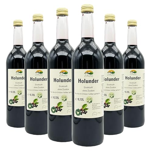 BLEICHHOF® Holundersaft - Direktsaft, vegan (6x0,72l) von Bleichhof