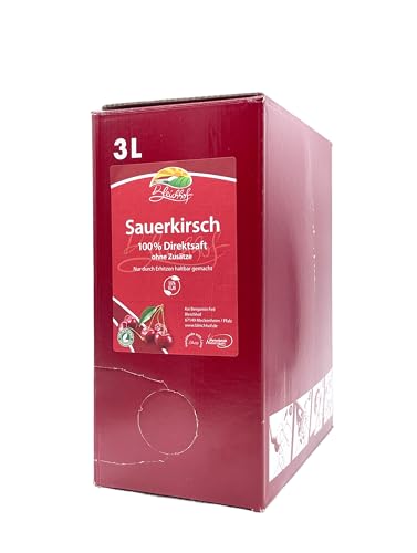 Bleichhof Sauerkirschsaft - 100% Direktsaft OHNE Zuckerzusatz, Bag in box (1x 3l) von Bleichhof