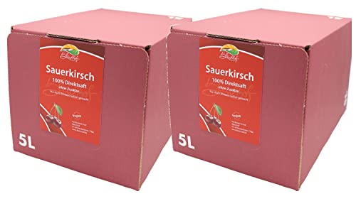 Bleichhof Sauerkirschsaft - 100% Direktsaft OHNE Zuckerzusatz, Bag in box (2x 5l) von Bleichhof