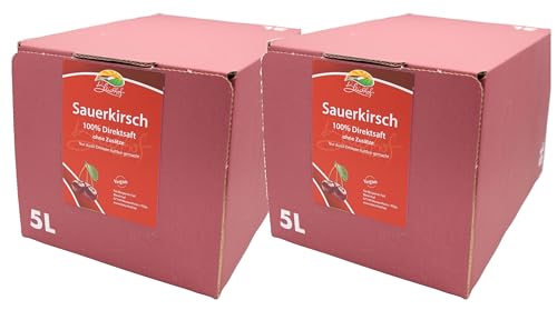 BLEICHHOF® Sauerkirschsaft - Direktsaft, vegan, Bag-in-Box (2x 5l) von Bleichhof