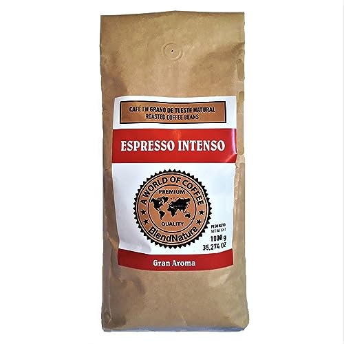 Kaffeebohnen 1 kg Espresso – tolles intensives Aroma – natürliche Röstung – Qualifikation von 79 SCA-Punkten (Specialty Coffee Association) von BlendNature