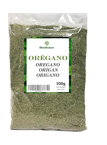 Oreganoblätter in Großpackung 500 g – 100 % natürlich und vegan – Ideal für Pasta, Pizza und zum Würzen von Fleisch – Messlöffel als Geschenk Oreganoblätter in Großpackung 500 g – 100 % natürlich und vegan – Ideal für Pasta, Pizza und zum Würzen von Fleisch – Messlöffel als Geschenk von BlendNature
