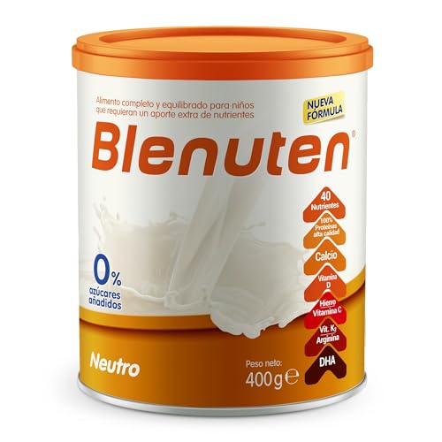 Blenuten Neutral 0 % Zucker | 400 g | Nahrungsergänzungsmittel für Kinder mit Vitaminen und Mineralien Blenuten Neutral 0 % Zucker | 400 g | Nahrungsergänzungsmittel für Kinder mit Vitaminen und Mineralien von Blenuten