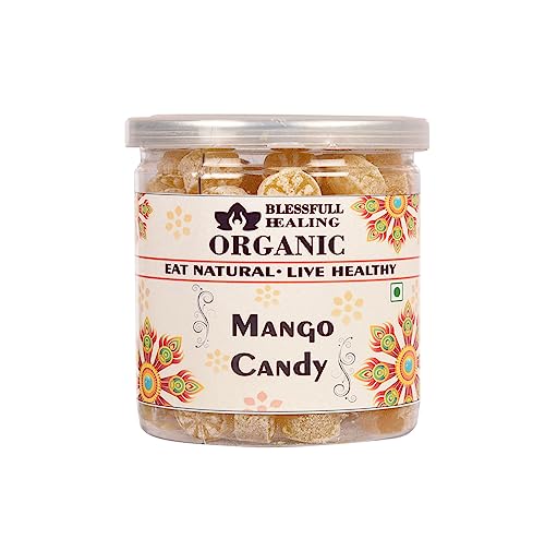 Blessfull Healing Bio-Mango-Süßigkeiten, 400 Gramm, luftdichter Behälter (Verpackung kann variieren) von Blessfull Healing