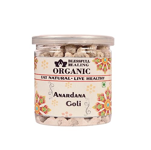 Blessfull Healing Organic Anardana Goli 300 Gramm luftdichter Behälter (Verpackung kann variieren) von Blessfull Healing