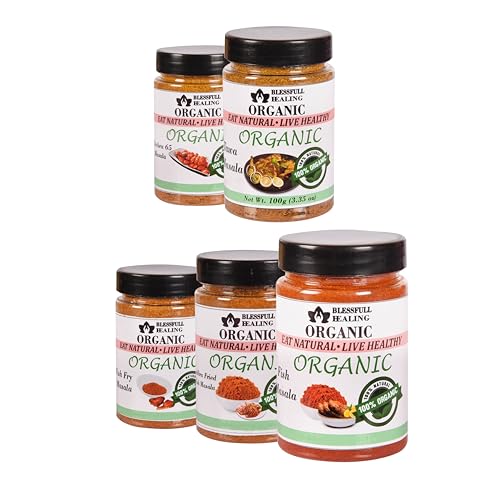 Blessfull Healing Organic Non-Veg Spice Combo Pack mit 5 Combo #10 (Verpackung kann variieren) von Blessfull Healing