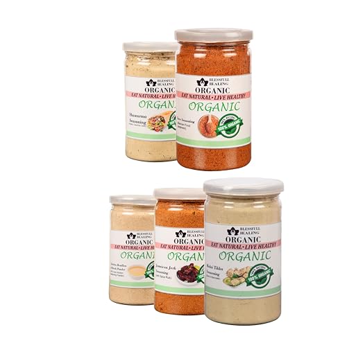 Blessfull Healing Organic Non-Veg Spice Combo Pack mit 5 Combo #4 (Verpackung kann variieren) von Blessfull Healing