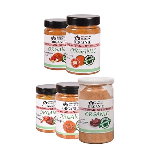 Blessfull Healing Organic Non-Veg Spice Combo Pack mit 5 Combo #5 (Verpackung kann variieren) von Blessfull Healing