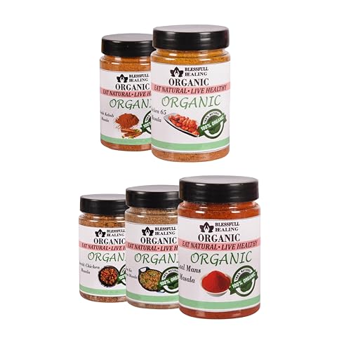 Blessfull Healing Organic Non-Veg Spice Combo Pack mit 5 Combo #8 (Verpackung kann variieren) von Blessfull Healing