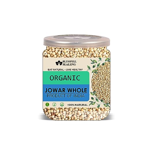 Blessfull Healing Organice JOWAR WHOLE zum Frühstück 1 Pfund (453 Gramm) von Blessfull Healing