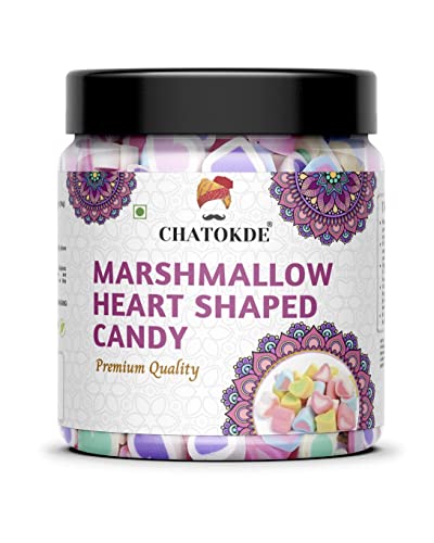 CHATOKDE Marshmallows in Herzform, 100 % vegan – verschiedene Fruchtaromen, 50 Gramm_Verpackung kann variieren von Blessfull Healing