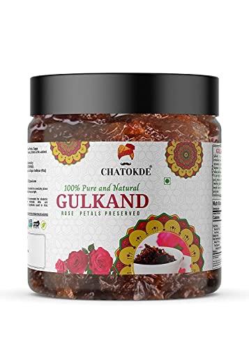 CHATOKDE Natural Himalaya Gulkand – Rosenblütenmarmelade, 400 g_Verpackung kann variieren von Blessfull Healing