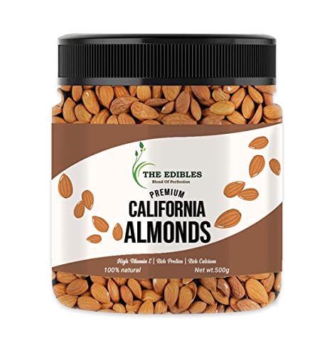 DIE ESSBAREN Kalifornischen Mandeln 250 g - | Kalifornien Badam Giri | American Almonds Dry Fruit Healthy Badam_Packing kann variieren von Blessfull Healing
