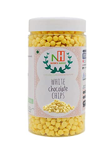 ERNTE DER NATUR: Weiße Premium-Schokoladenstückchen (zum Backen und als Kuchendekoration) (175 g)_Verpackung kann variieren von Blessfull Healing