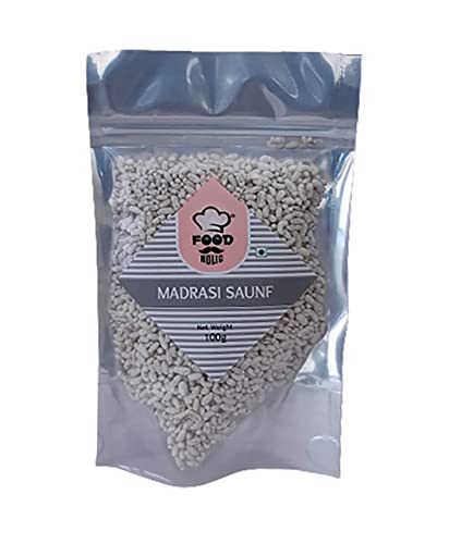 Foodholic Peppermint Mouth Freshener White Sweet Fenchel Seeds Mukhwas (Madrasi Saunf) (200 g)_Verpackung kann variieren von Blessfull Healing