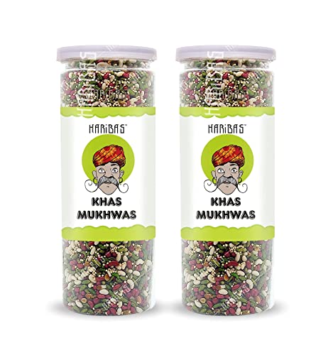 HARIBAS Khas Mukhwas 220 g x 2 | Verdauung, nach dem Essen und Trinken Mukhwas Munderfrischer_Verpackung kann variieren von Blessfull Healing