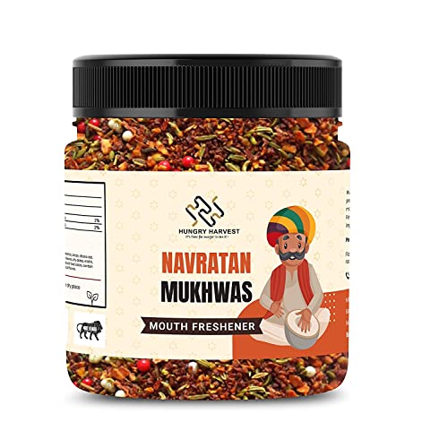 Hungry Harvest Rajasthani Navratan Mix Mukhwas 300 g Nariyal Mix Digestive Mouth Freshner Saunf_Packung kann variieren von Blessfull Healing