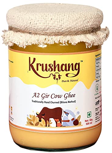Krushang - A2 Gir Cow Bilona Ghee, traditionell handgerührt 500 ml von Blessfull Healing