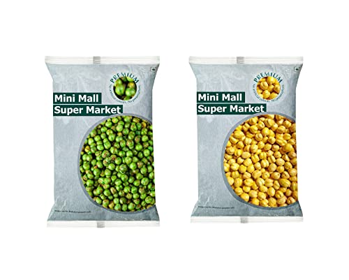 Minimall Super Market Combo Namkeen Pack of Whole 1 Kg Masala Peas + Whole 1 Kg Without Skin Un Salted Bhuna Chana von Blessfull Healing