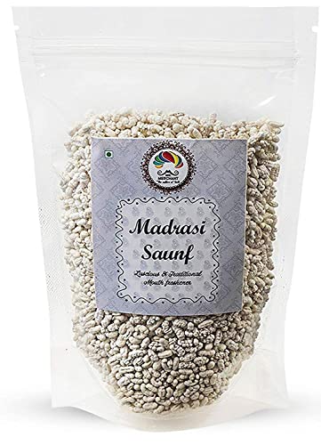 Mr. Merchant Munderfrischer Weißer süßer Fenchelsamen Mukhwas (Madrasi Saunf), 400 g_Verpackung kann variieren von Blessfull Healing