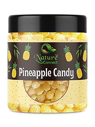 Nature Connect Bonbons mit Ananasgeschmack | Ananas-Toffee | 400 g | Candy Khatti Mithi Goli_Verpackung kann variieren von Blessfull Healing