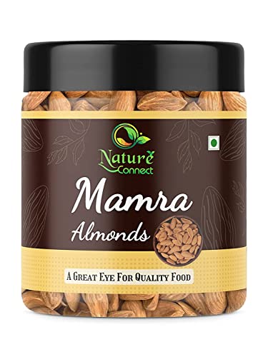 Nature Connect Mamra Giri Mandeln – & Bold Size Bidam Reich an Öl 250 g, nahrhafter, Mamra Badam_Packung kann variieren von Blessfull Healing