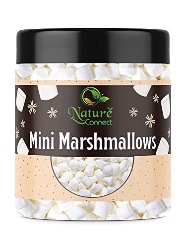 Nature Connect Mini Marshmallows 150 g White Marshmallow Pure Veg Mini_Packung kann variieren von Blessfull Healing