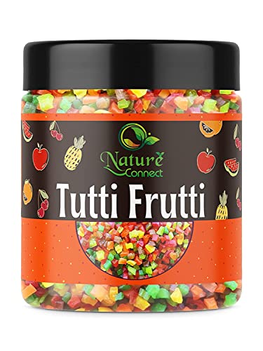 Nature Connect Mix Tutti Frutti Kirsche 300 g| Multicolor Tutti Frutti | Tutti Fruchtige frische Kirschen für Kuchen und Kekse Dekoration_Verpackung kann variieren von Blessfull Healing