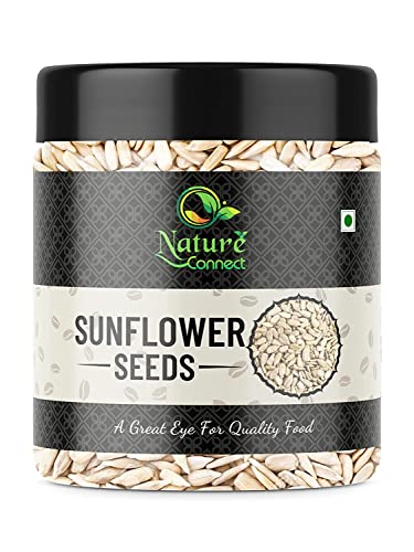 Nature Connect Rohe Sonnenblumenkerne zum Essen – 250 g Sonnenblumenkerne zum Essen Jumbo-Größe_Verpackung kann variieren von Blessfull Healing