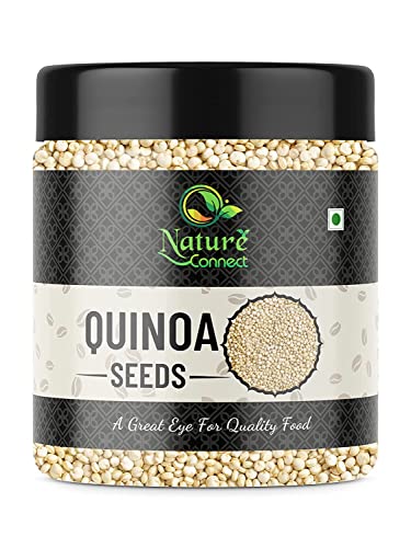 Nature Connect Rohe ganze weiße Quinoa-Samen 300 g. |Glutenfreie weiße Quinoa-Samen_Verpackung kann variieren von Blessfull Healing