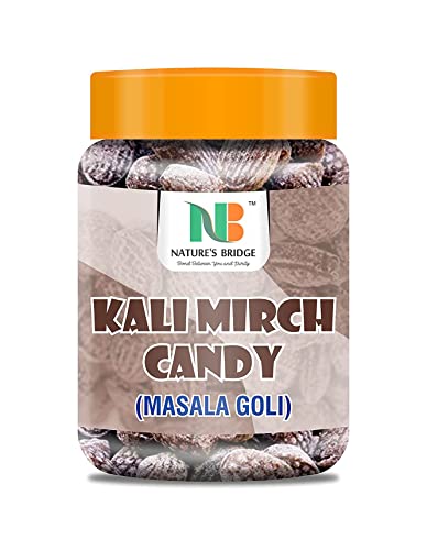 Nature's Bridge Kalimirch Candy I Black Pepper Candy I Masala Candy I Sweet and Juicy Masala Goli I Sweet Hard Candy with Pack of 900 gm _Die Verpackung kann variieren von Blessfull Healing
