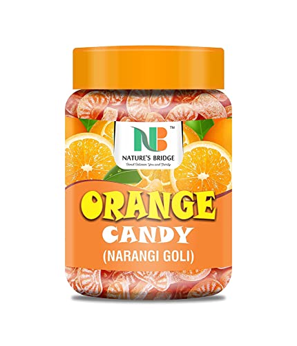 Nature's Bridge Orange Candy I Sweet and Juicy Santra Goli I Narangi Goli I Khatti Meethi Goli mit 900 g Packung _Verpackung kann variieren von Blessfull Healing