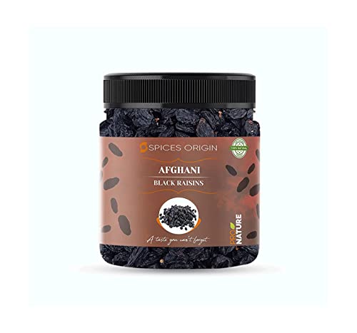 Spices Origin Premium schwarze Rosinen kernlos (250 g) _Verpackung kann variieren von Blessfull Healing