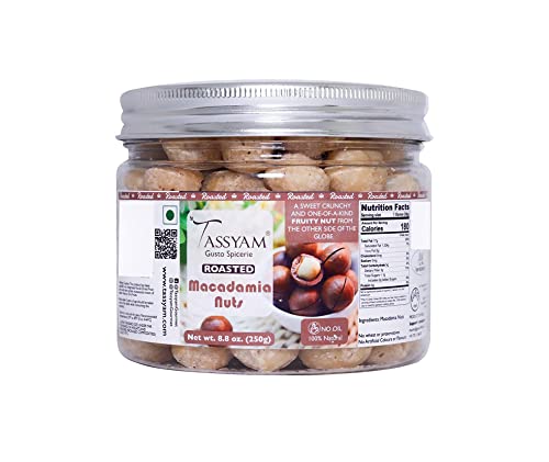 Tassyam geröstete Macadamianüsse 250g | Premium importierte Nüsse von Blessfull Healing