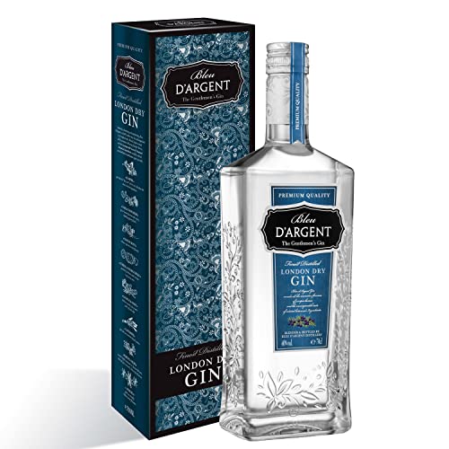 Bleu D'Argent - London Dry Gin Geschenkset - Spirituosen 40% (1 x 0.70 L) von Bleu D'Argent