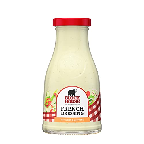 BLOCK HOUSE Salatdressing FRENCH, 240ml Glas von Block House