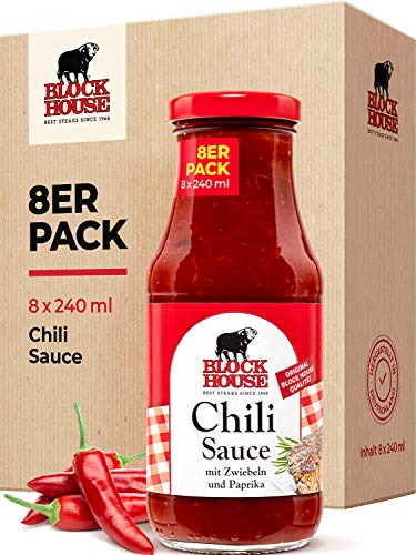 Block House Chili Sauce, 8er Pack (8 x 240 g) von Block House