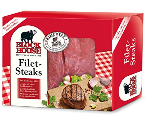Block House Filet Frischfleisch ca. 1,02 kg inklusive gekühltem Versand innerhalb von ca. 7 Arbeitstagen (da frisch zugeschnitten) von Block House