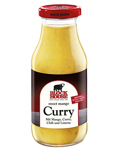 Block House Grillsauce Sweet Mango Curry Sauce 240 ml (17,88?/1 l) von Block House