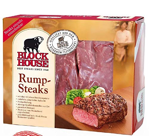Block House Roastbeef (Rumpsteak) Frischfleisch ca. 1,14 kg inklusive gekühltem Versand innerhalb von ca. 7 Arbeitstagen (da frisch zugeschnitten) von Block House