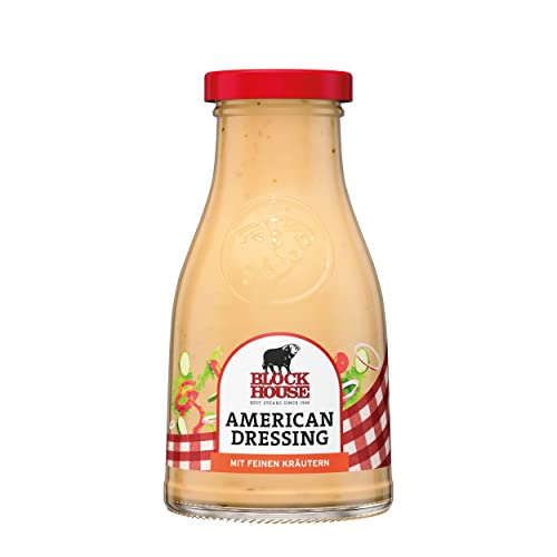 Block House Salat Dressing American, Glas 240 ml von Block House