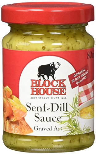 Block House Senf-Dill Sauce, 6er Pack (6 x 80 g) von Block House