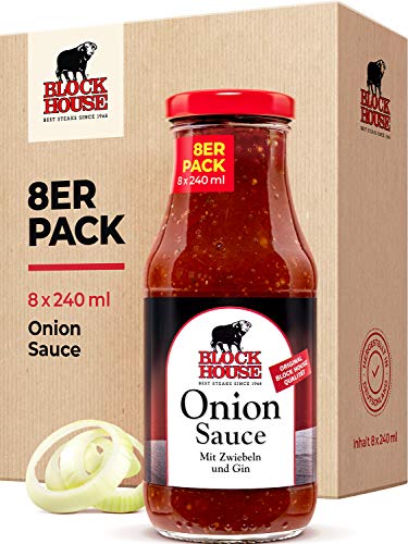 Block House Special Onion Sauce 8x 240ml - in Restaurantqualität von Block House