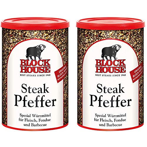 Block House Steak Pfeffer 200g Dose, 2er Pack (2 x 200 g) von Block House
