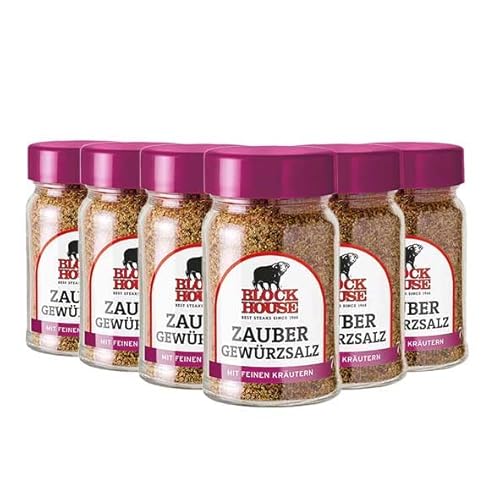 Block House Zaubergewürzsalz, 6er Pack (6 x 70 g) von Block House