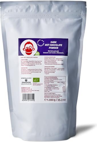 Blömboom - Dark Hot Chocolate Powder Bio (1000 g), dunkle Trinkschokolade, heiße Schokolade Blömboom - Dark Hot Chocolate Powder Bio (1000 g), dunkle Trinkschokolade, heiße Schokolade von Blömboom