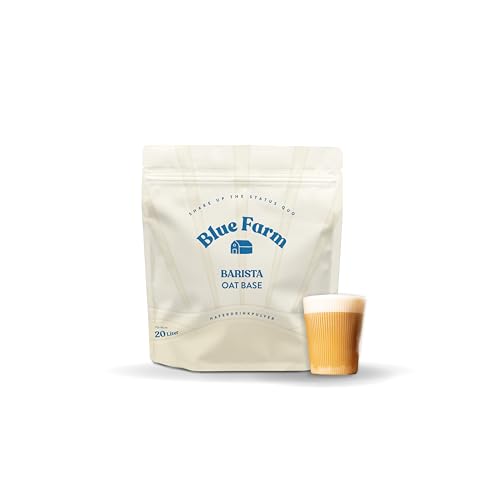 Blue Farm Barista Oat Base für bis zu 20L zum selbermischen Bio Haferdrink Barista Edition | Milchalternative ohne Zusatzstoffe und Zuckerzusatz | Vegan und Glutenfrei | 90% weniger Verpackungsmüll von Bluefarm